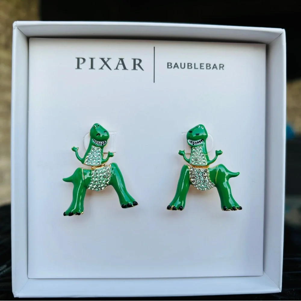 Baublebar Disney Pixar Toy Story Rex dangle earrings rare find NIB - Picture 1 of 6